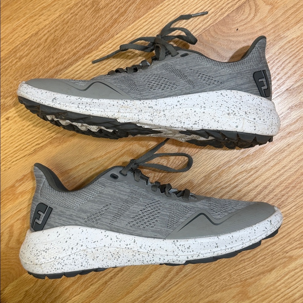 FOOTJOY FLEX Men's Gray Athletic Mesh Heather Gray Golf Shoes Size 7
